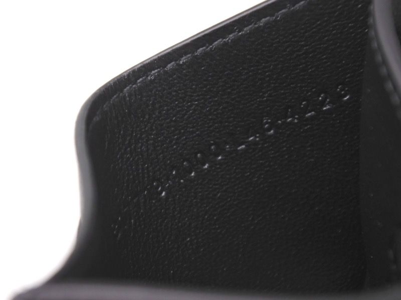 Balenciaga Under Armor 25 Spring Collection Logo Card Case Black Calfskin — view 7
