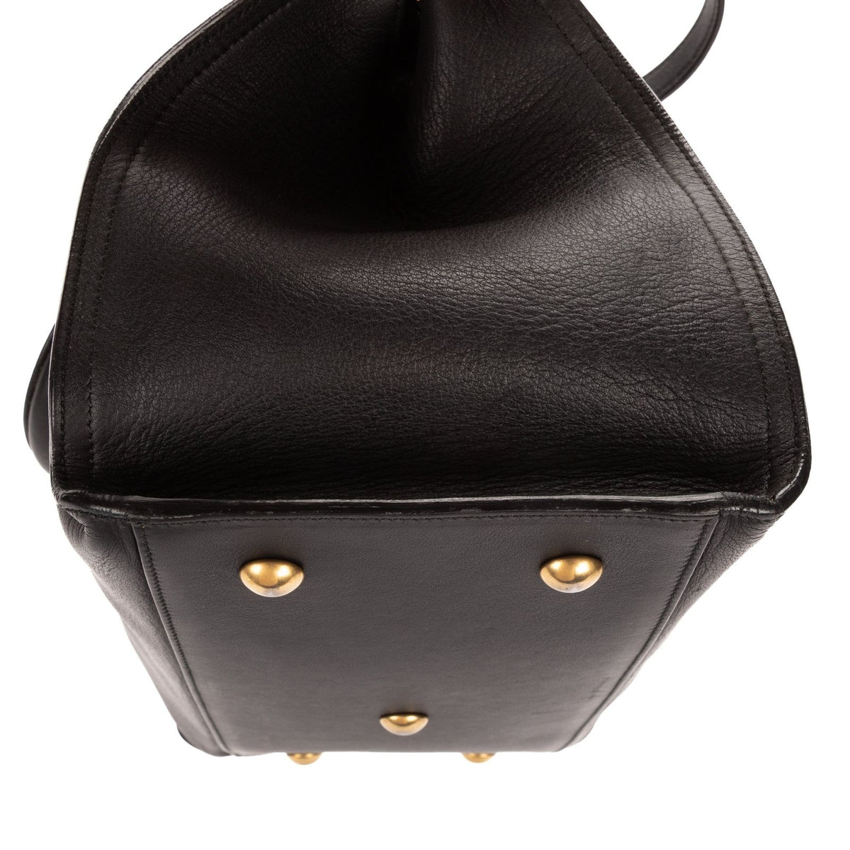 Saint Laurent Mini Cabas Chyc Black Calfskin Leather — view 8