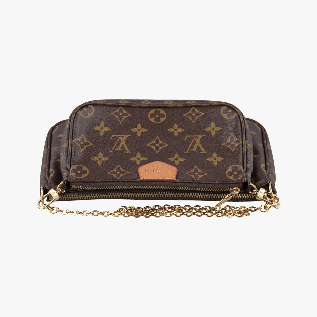 Louis Vuitton Multy Pochette Soir Monogram Brown Khaki Canvas — view 8