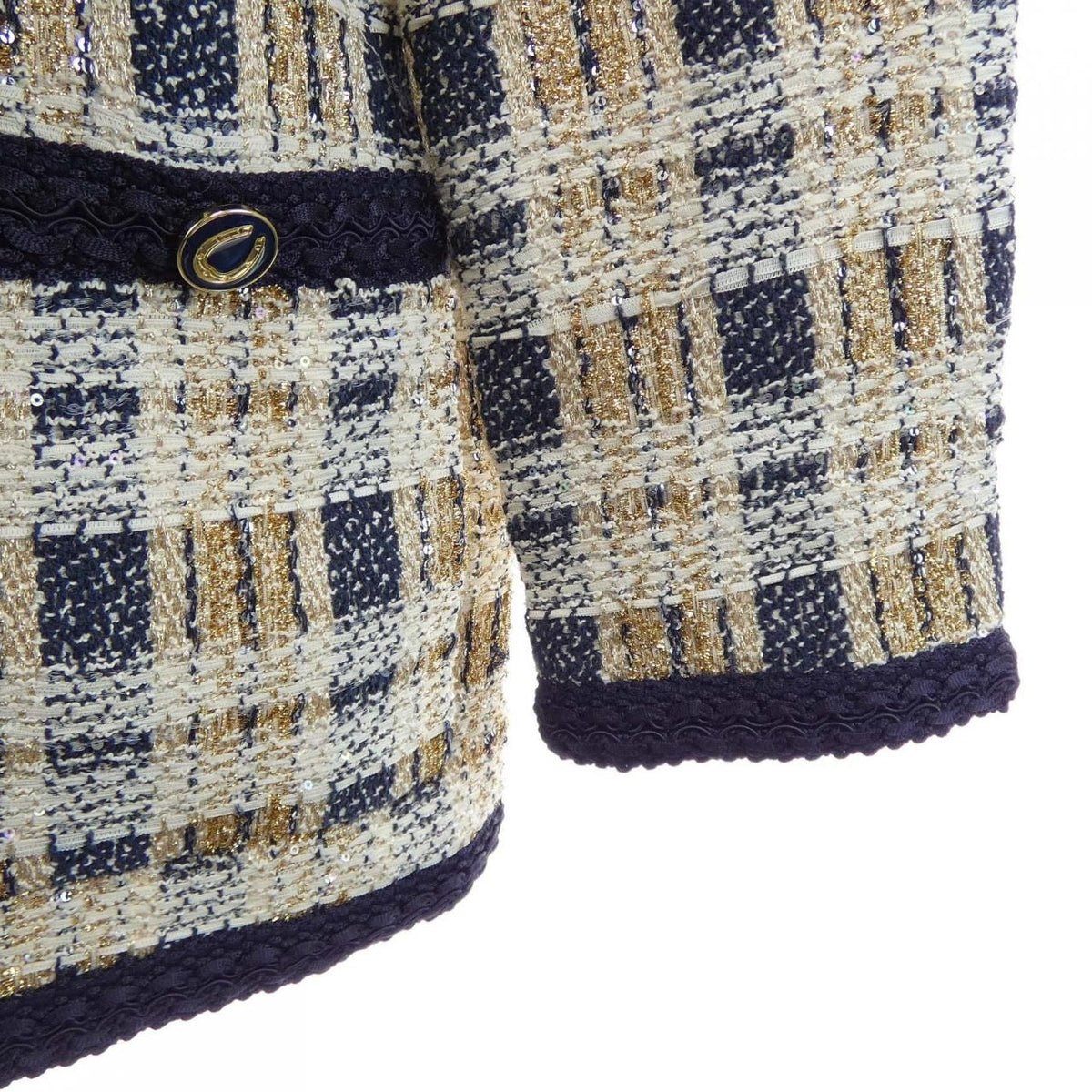 Gucci Collarless Jacket Beige — view 7