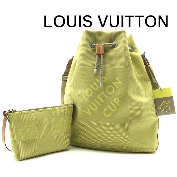 LOUIS VUITTON CUP ショルダーバッグ Louis Vuitton Damier Jean Volunteer LV Cup Limited Drawstring