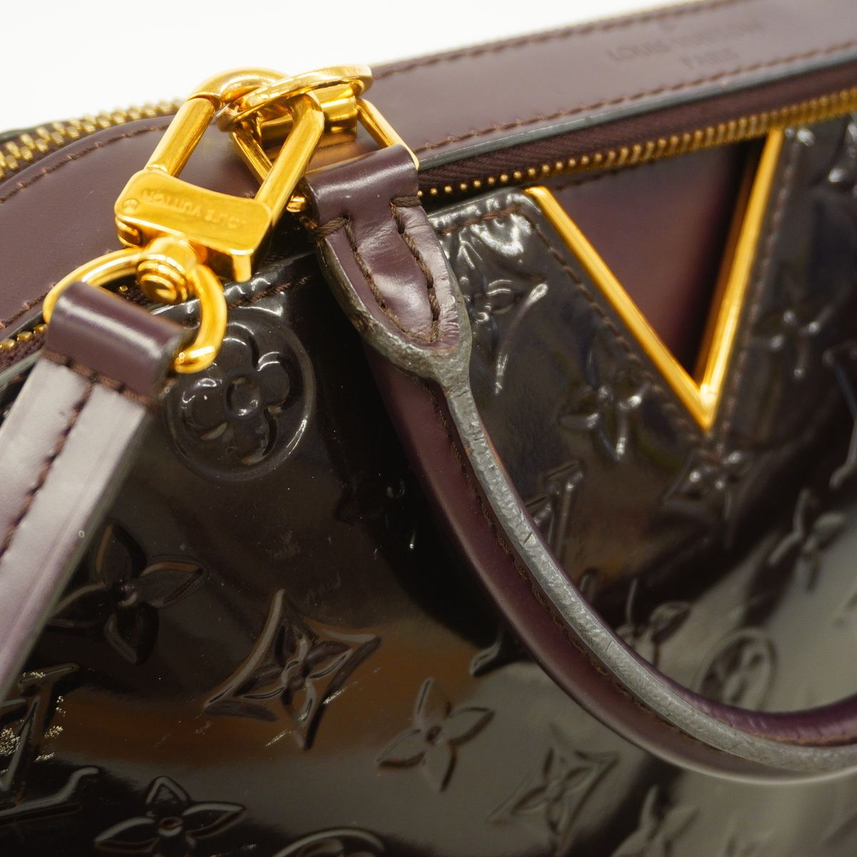 Louis Vuitton Handbag Vernis Melrose Amarante 2-Way Bag — view 8