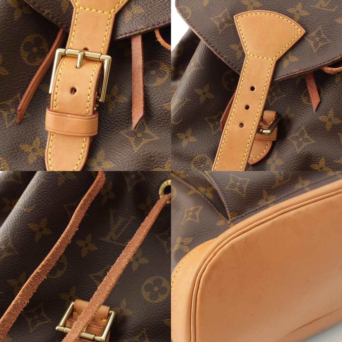 Louis Vuitton Montsouris GM Monogram Backpack Brown — view 8