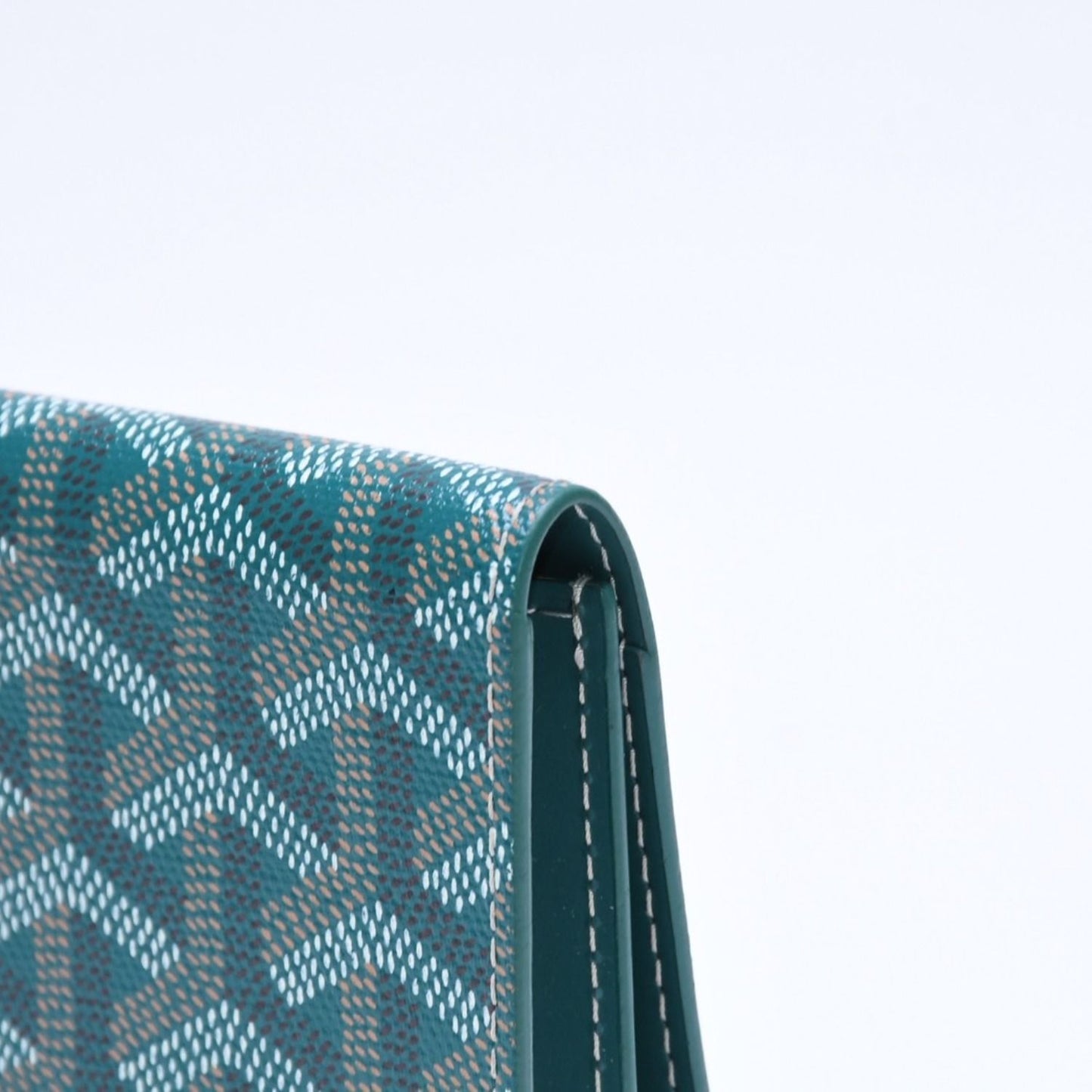 Goyard Malesherbes Card Case Green Vosel Calfskin — view 8