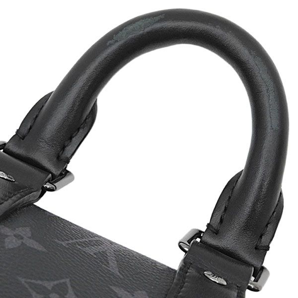 Louis Vuitton 2-Way Bag Keepall Bandouliere 25 Leather Monogram Eclipse Reverse — view 8