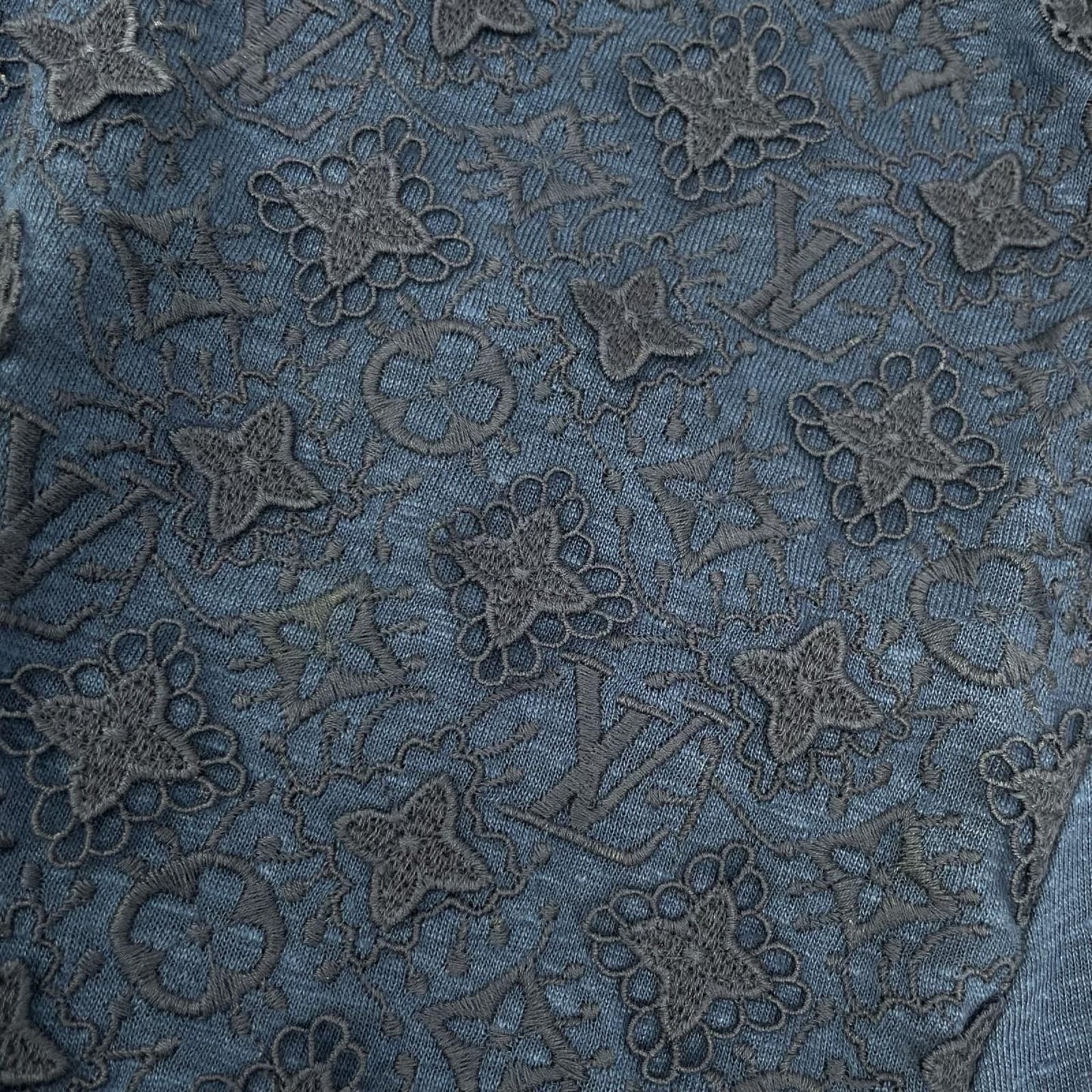 Louis Vuitton Navy Blue Monogram Lace Dress XS — view 8