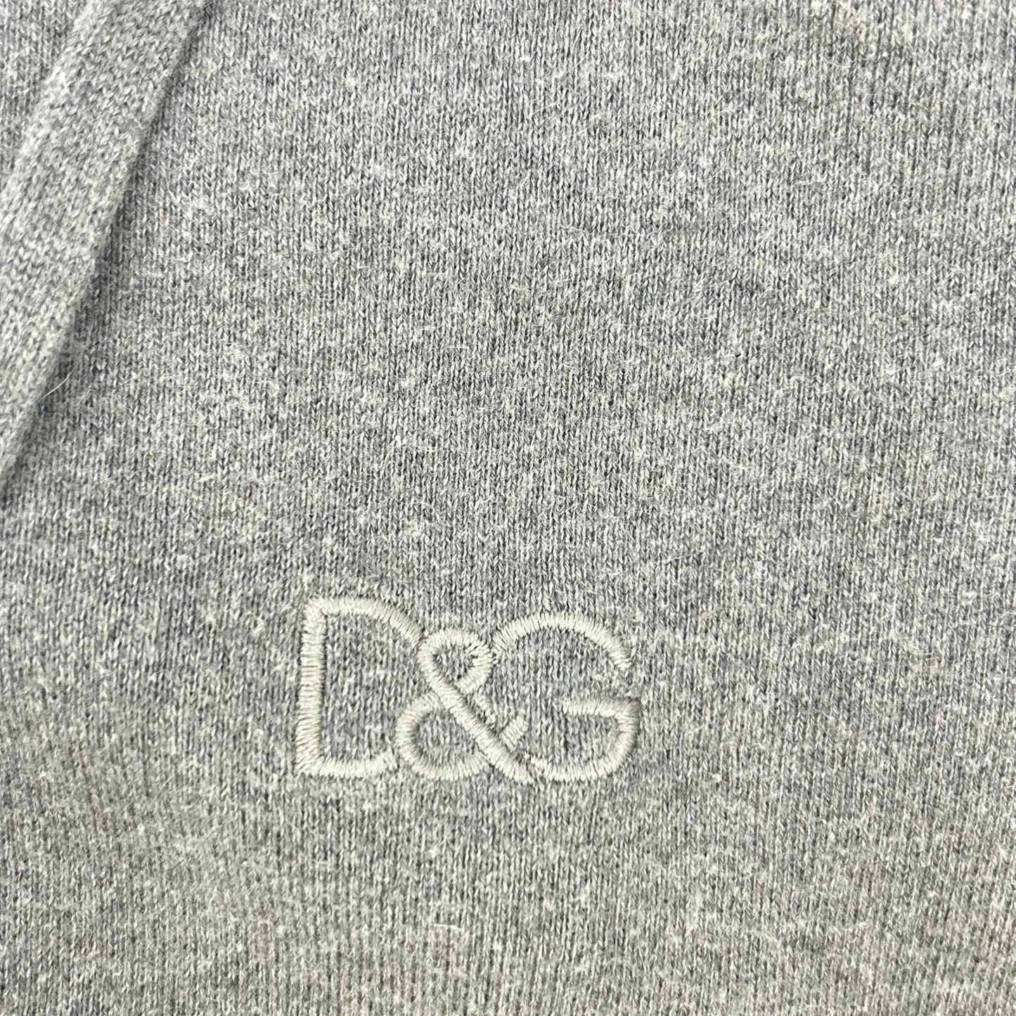 Dolce & Gabbana Gray Cotton Cashmere Zip Up Jacket 46 — view 8