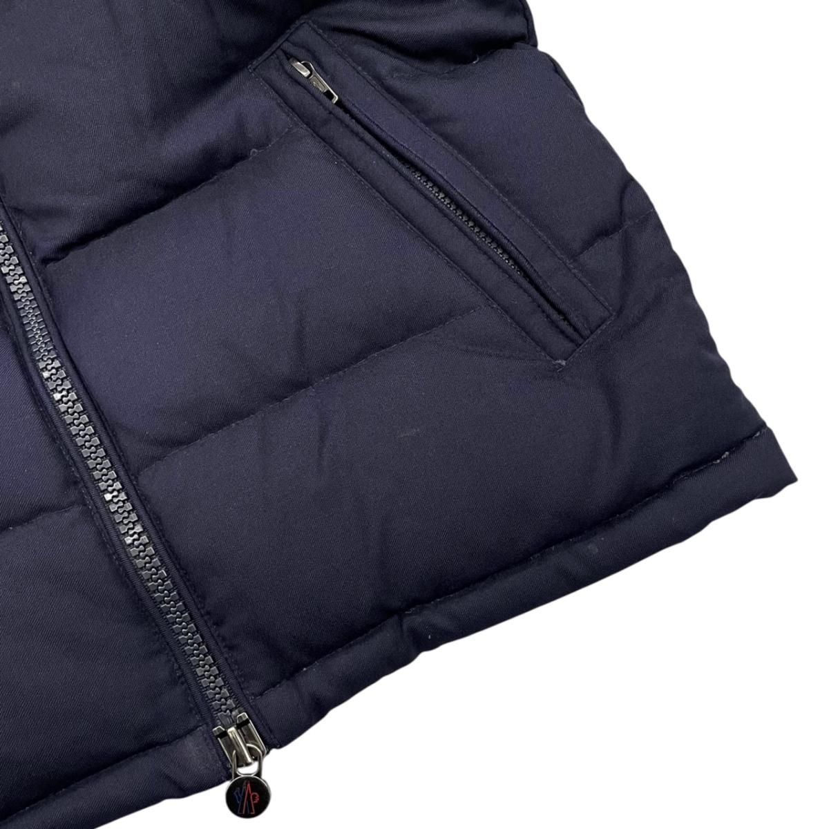 Moncler Down Jacket Montgenevre Wool Navy — view 8