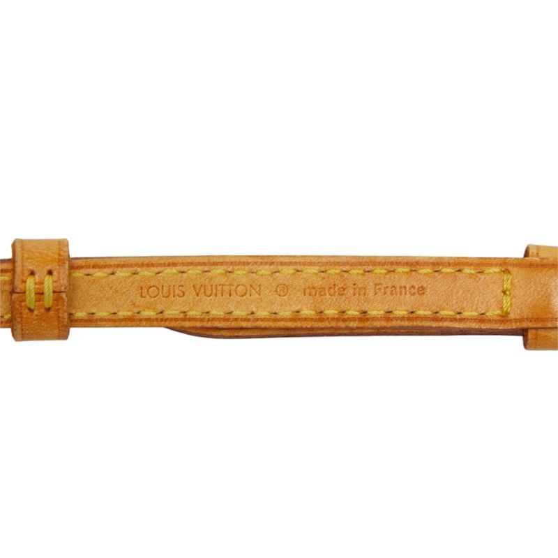 Louis Vuitton Shoulder Strap Brown Leather — view 6