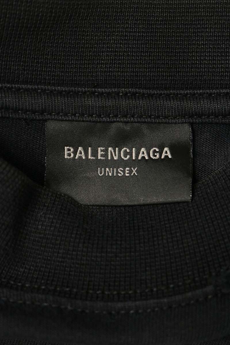 Balenciaga BB Logo Print Crush Vintage Wash T-Shirt — view 3