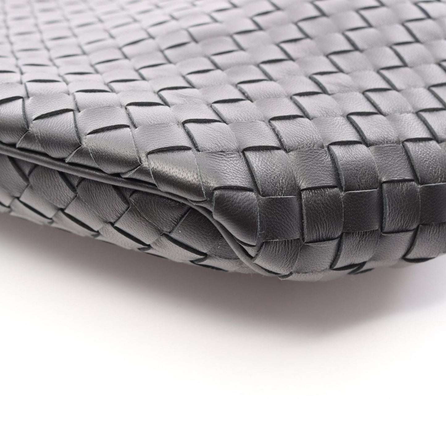 Bottega Veneta Handbag Intrecciato Black Leather — view 6