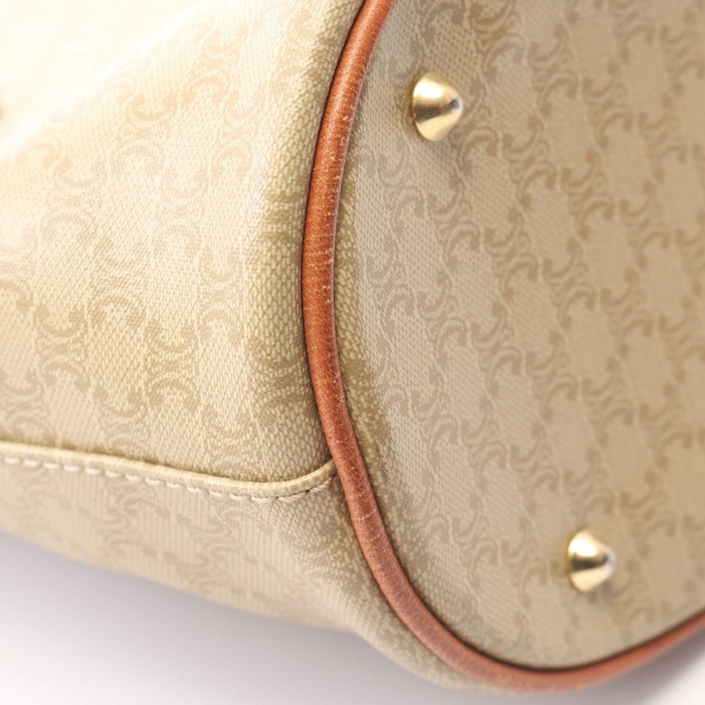 Celine Tote Bag Macadam Beige Brown Leather — view 8