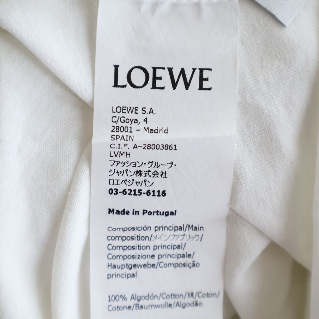 Loewe Anagram Embroidery T-Shirt White Cotton — view 8