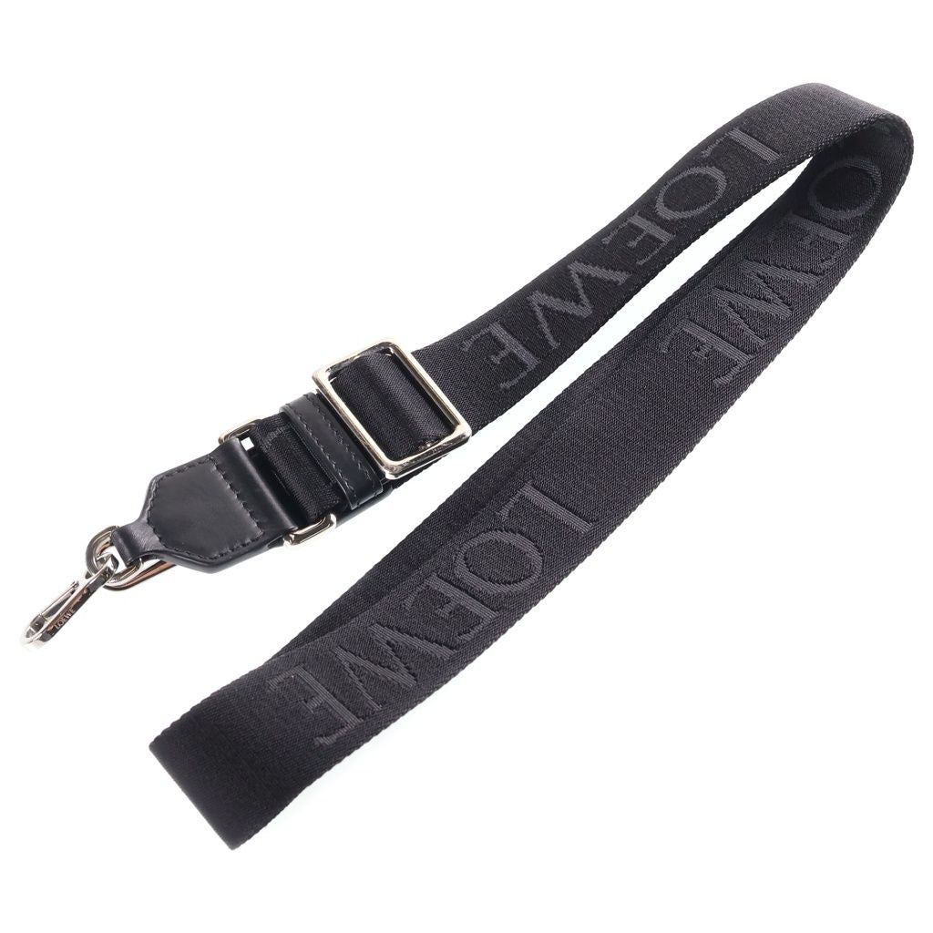 Loewe Anagram Camera Bag Cross Black Leather Silver — view 8
