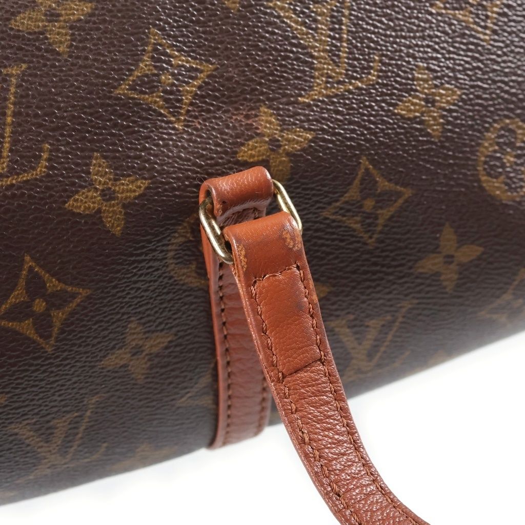Louis Vuitton Monogram Boston Bag Brown Leather Gold — view 8