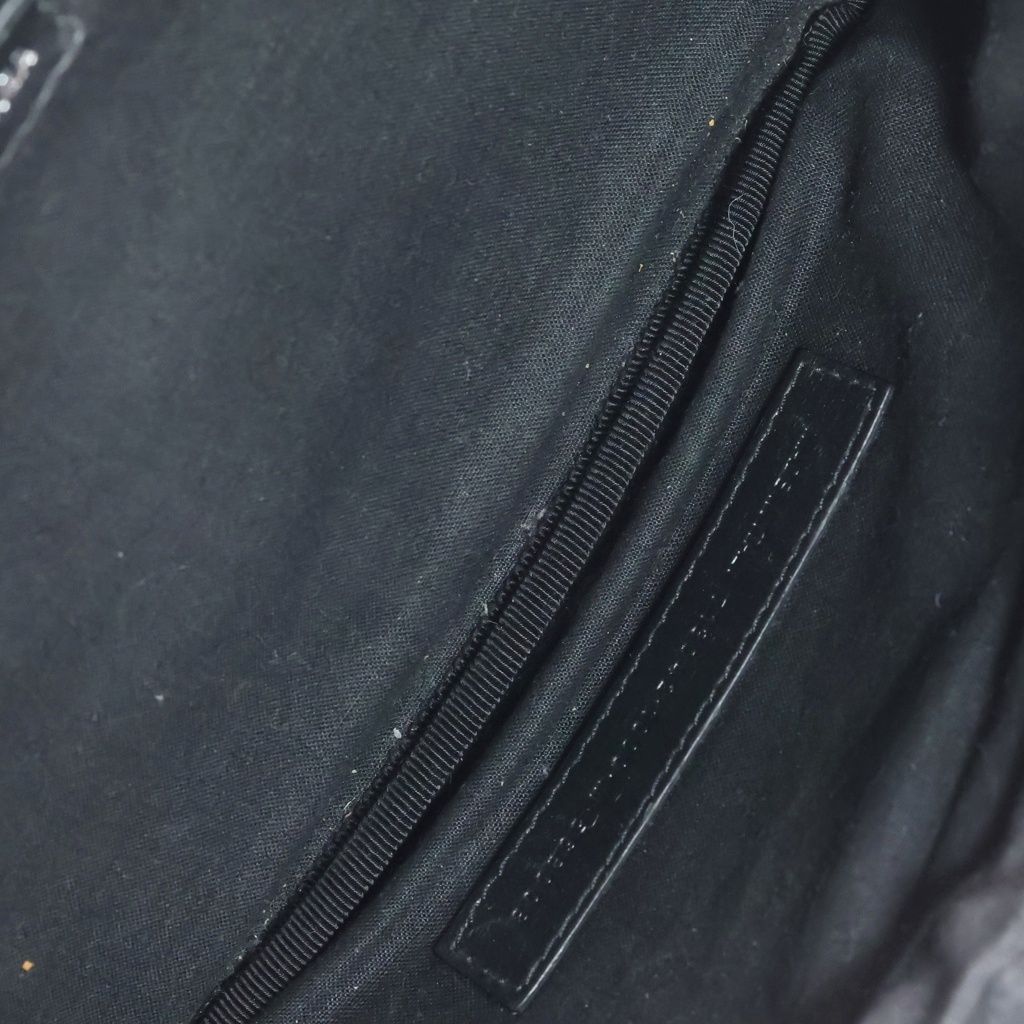 Balenciaga BB Signature Beltpack Embossed Belt Bag Black — view 8