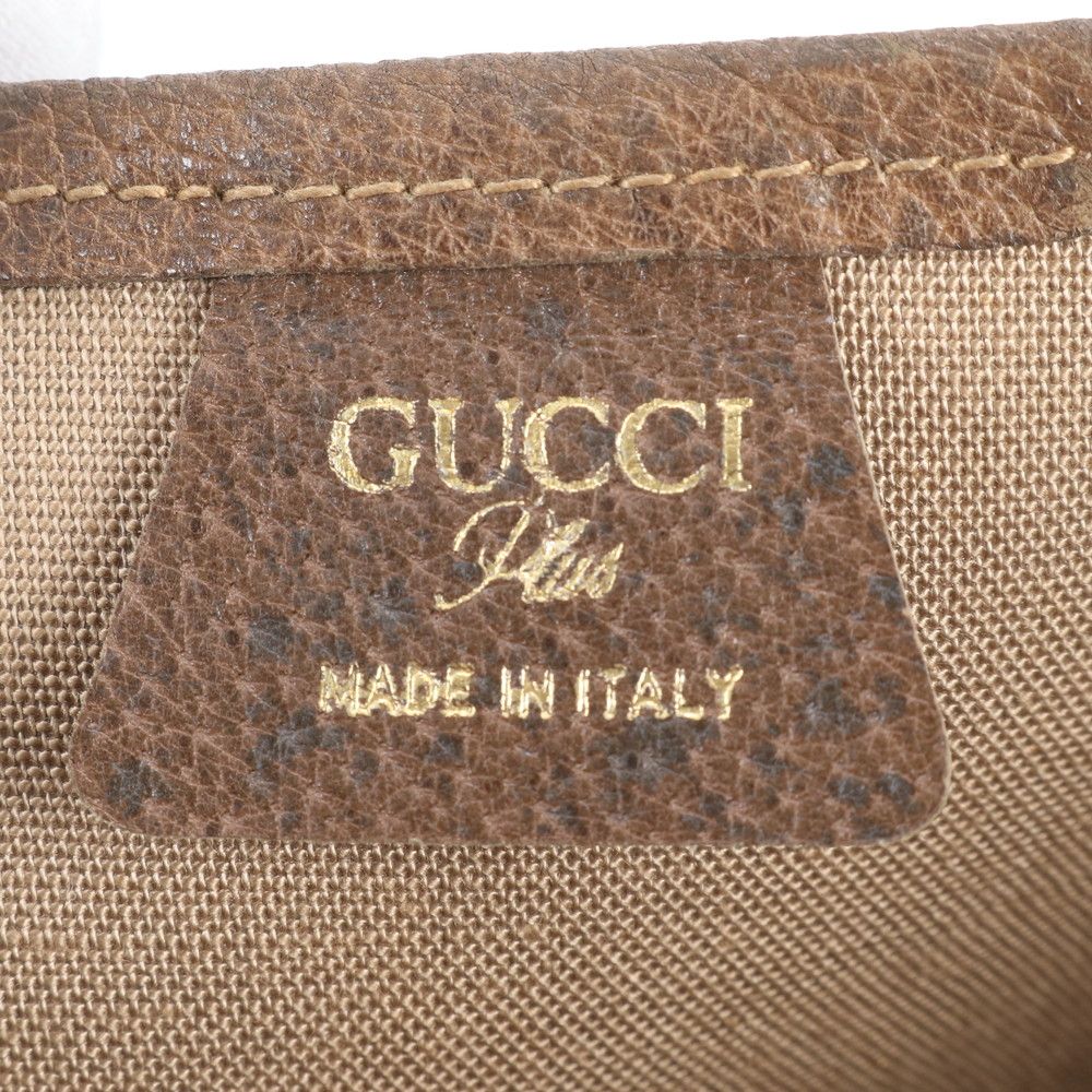 Gucci Vintage Sherry Line GG Plus Leather Tote Bag Shoulder — view 8
