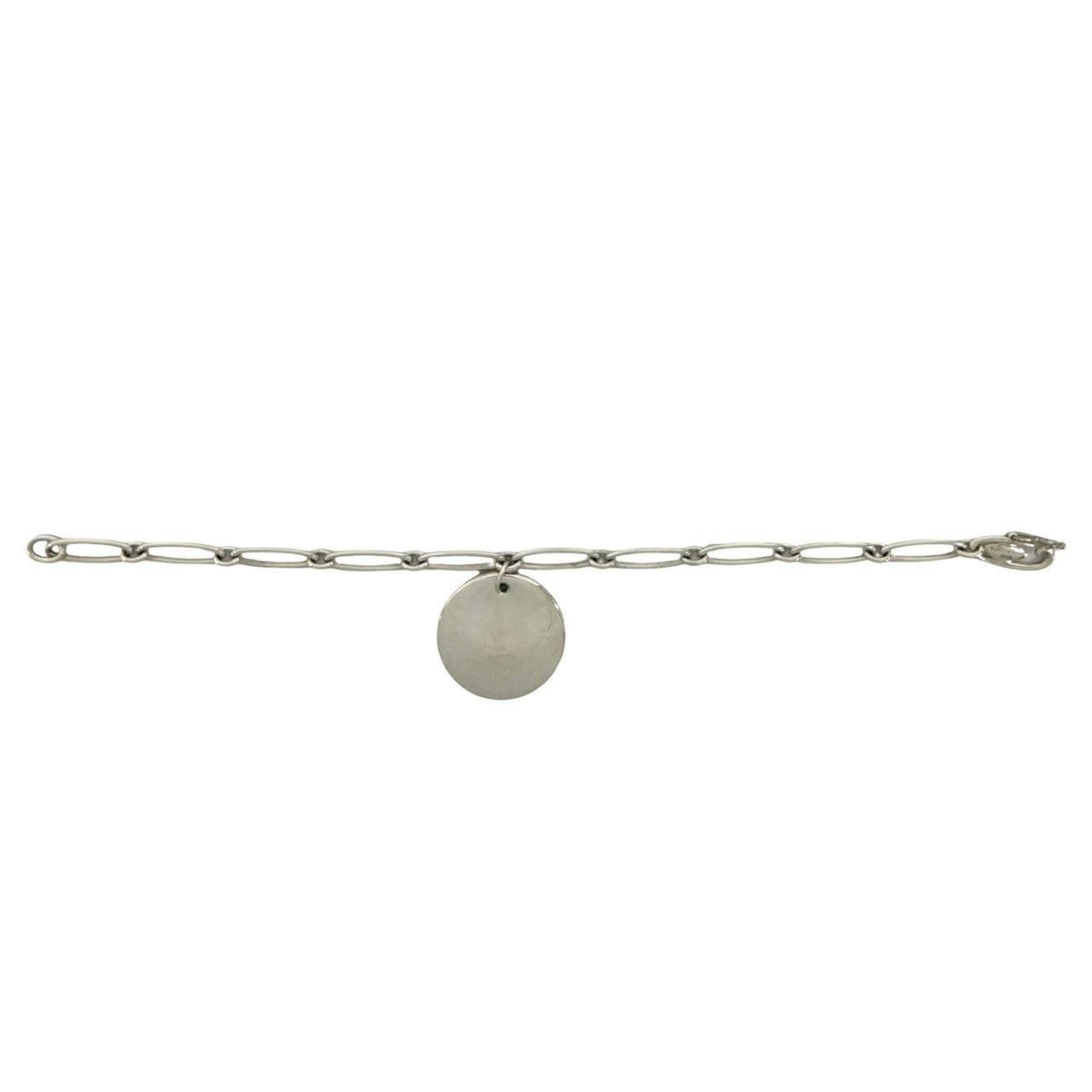 Tiffany & Co Vintage Elsa Peretti Round Tag Bracelet 925 Sterling Silver — view 7