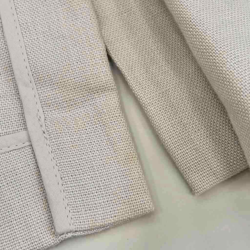 Max Mara S 'S Linen Double Breasted Tailored Jacket Half-Lined Solid 38 — view 8