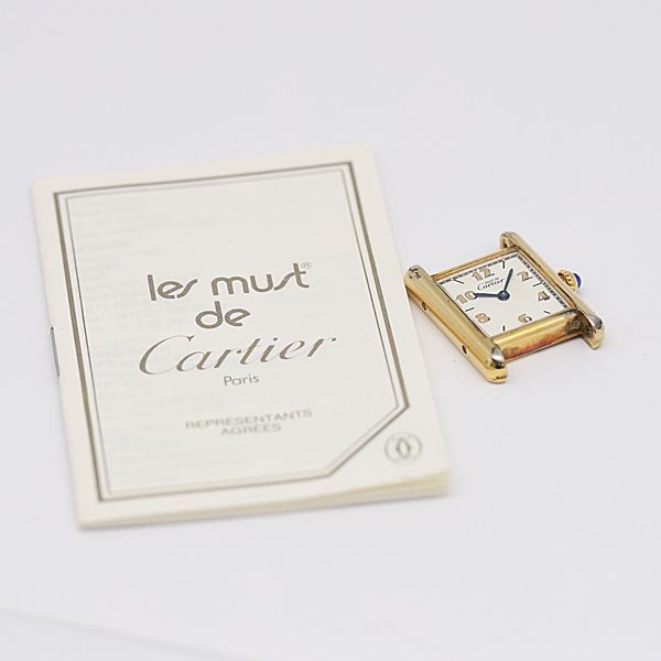 Cartier Class Must Tank Top Only White Dial Arabia Watch — view 4