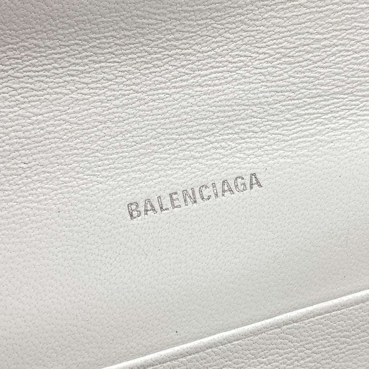 Balenciaga Shoulder Bag Everyday White Pink Smartphone Pochette Chain Leather — view 8
