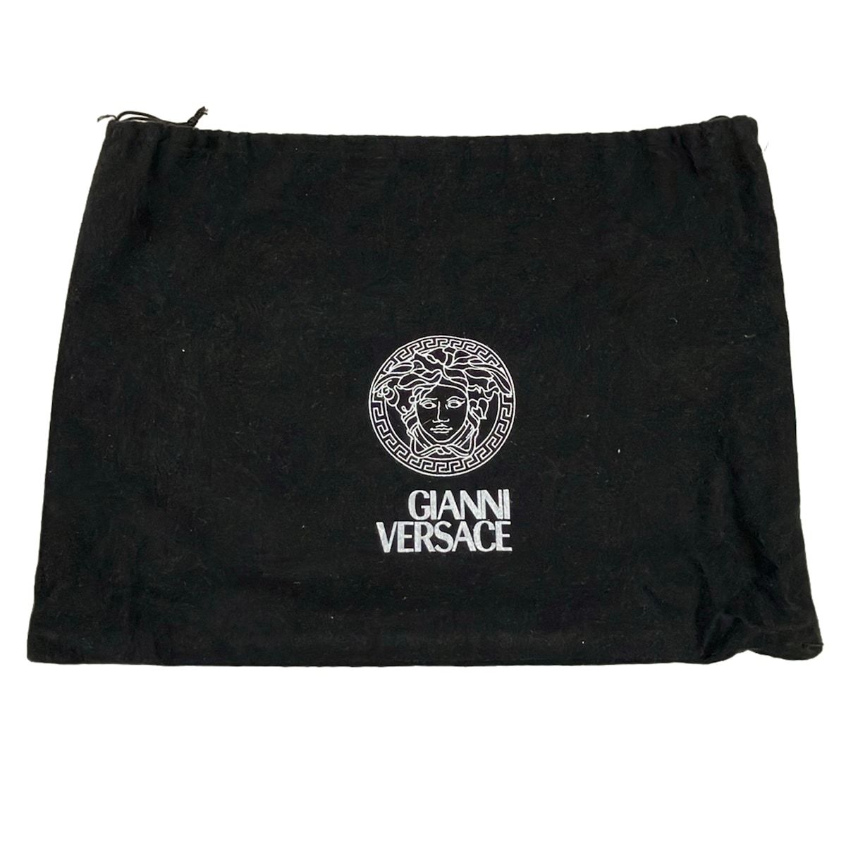Versace Gianni Handbag Black Gray Leather — view 8