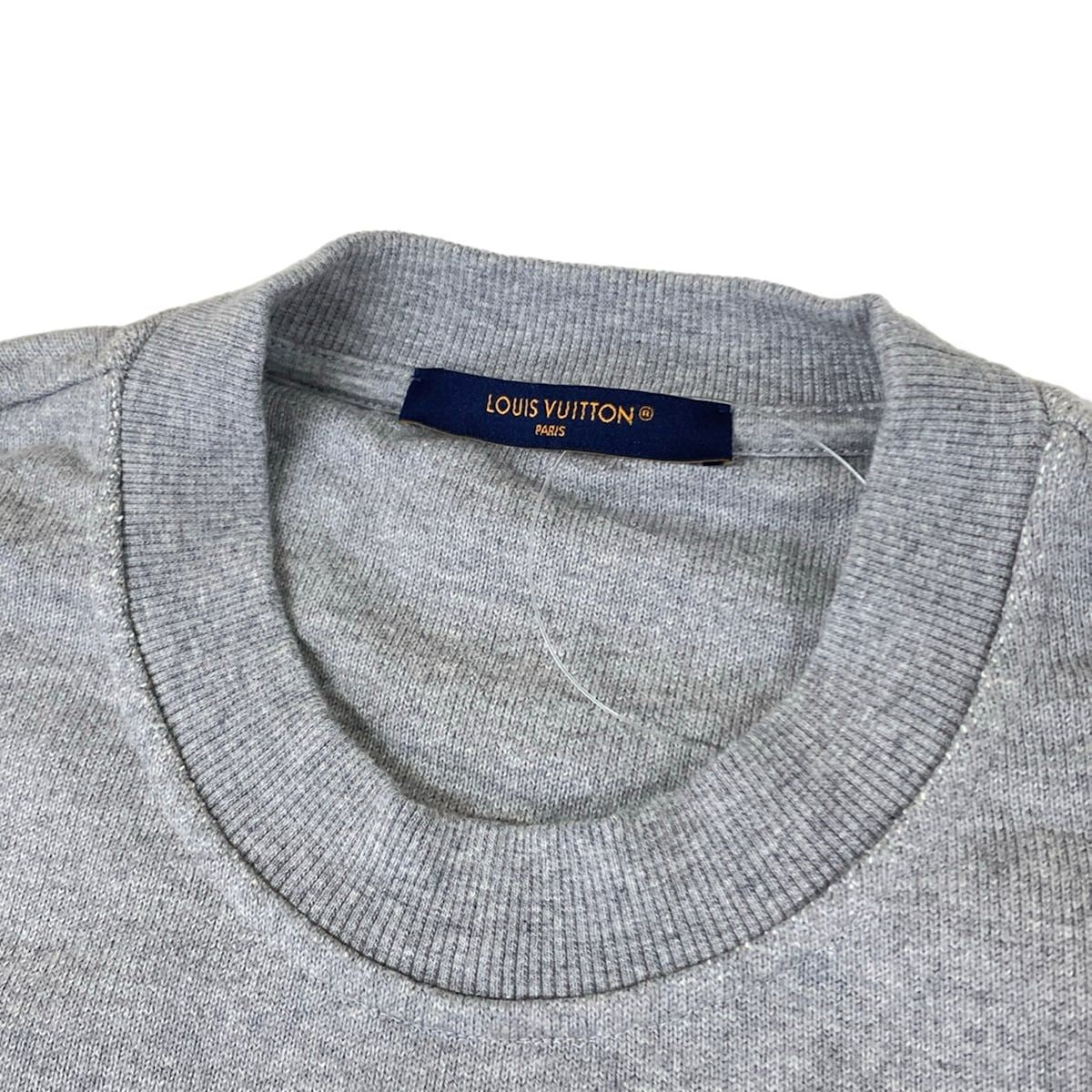Louis Vuitton Sweatshirt Embroidery Signature Shirt Wsq Gray Ivory XL — view 8