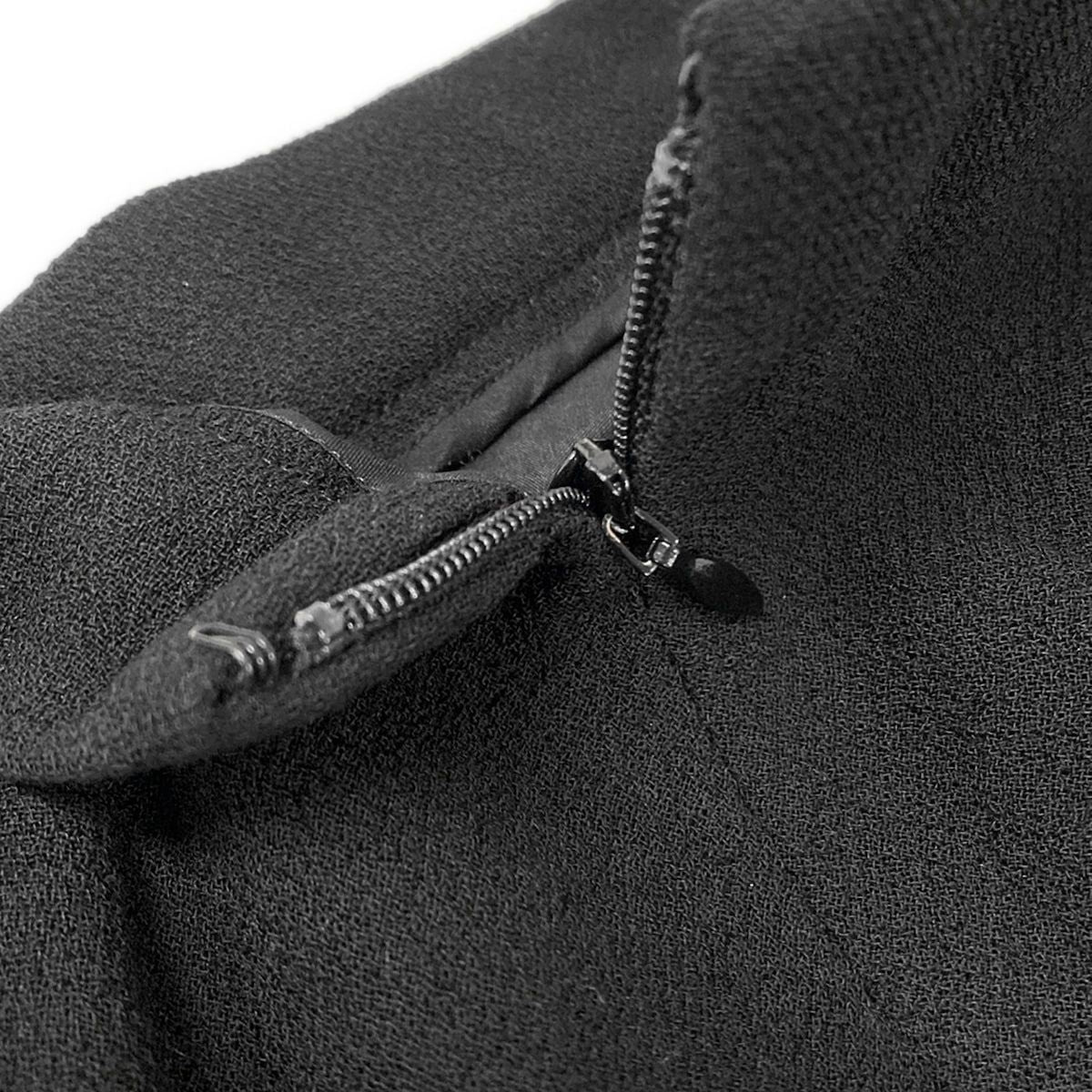 Louis Vuitton Long Skirt M Black Wool 38 — view 8