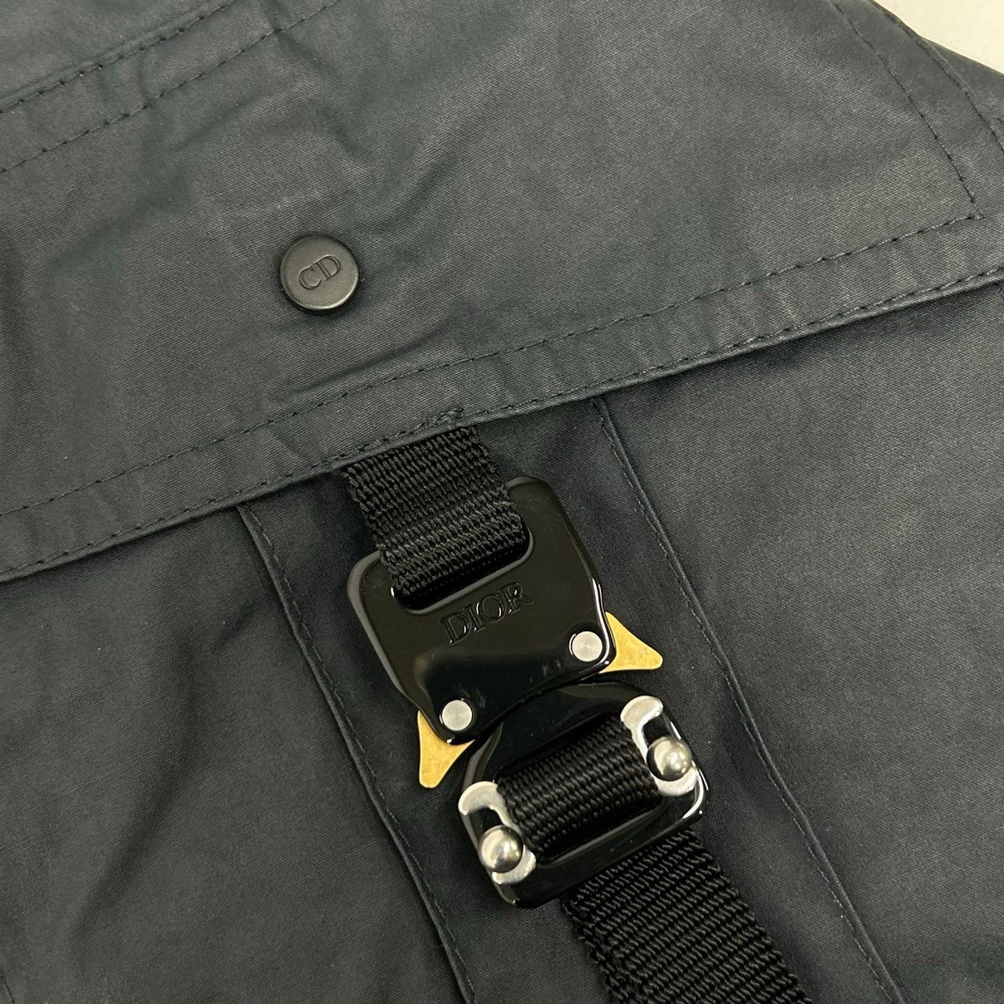 Dior Homme Roller Coat Star Buckle Cargo Pants Knee Patch Military Coated Cotton — view 8
