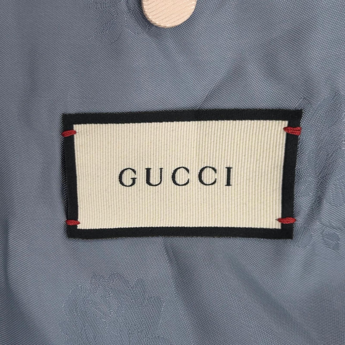 Gucci Wool 100% Color Block Single Breasted Tailored Jacket Red Black 44 — view 8