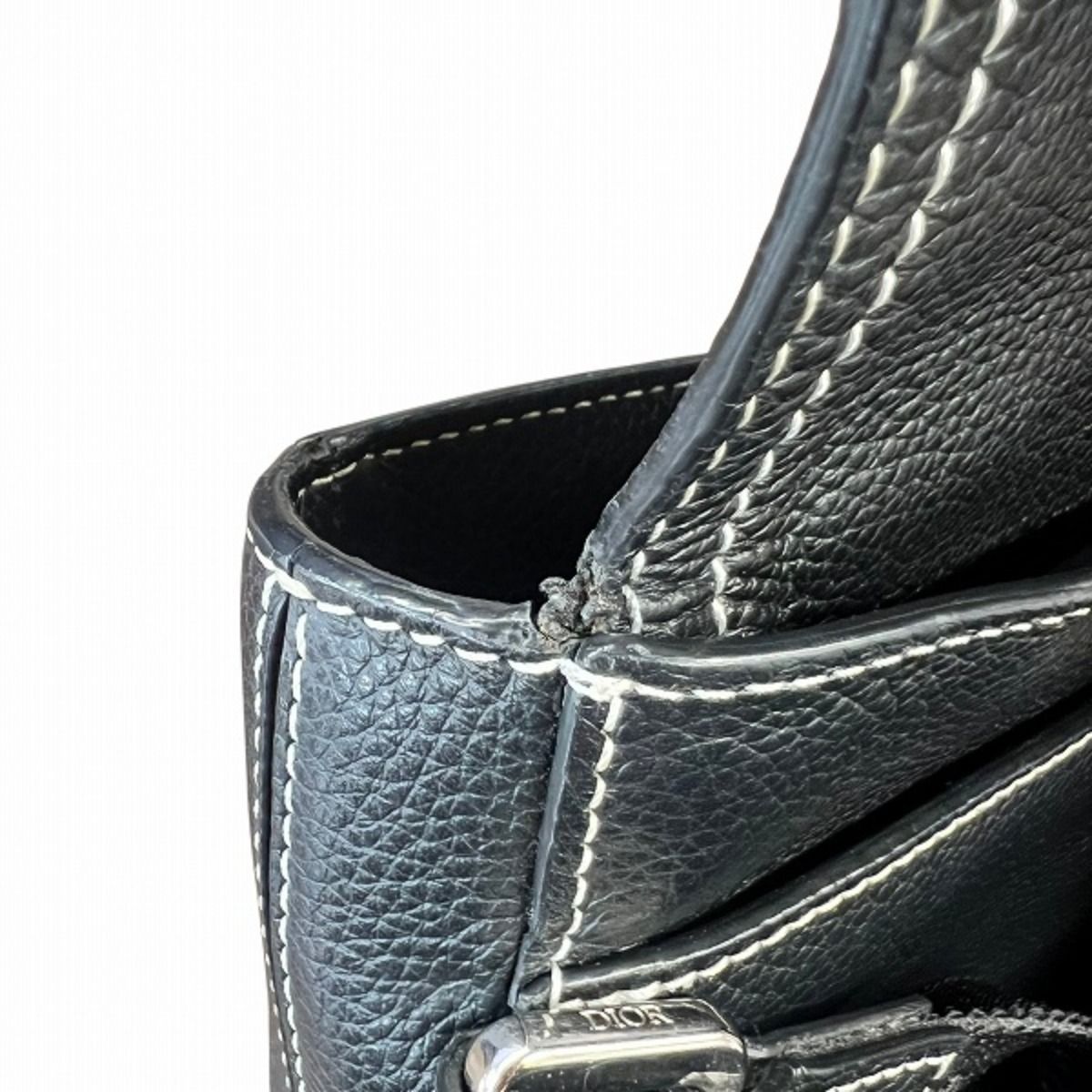 Dior Shawn Stussy Collaboration Saddle Bee Pouch Shoulder Bag Leather — view 8