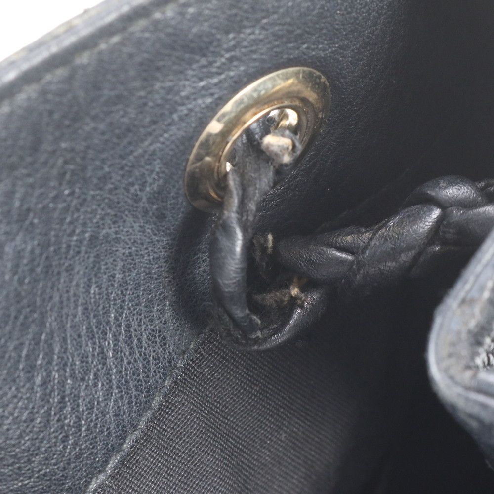 Gucci Leather Tote Bag Shoulder Hand Black — view 8