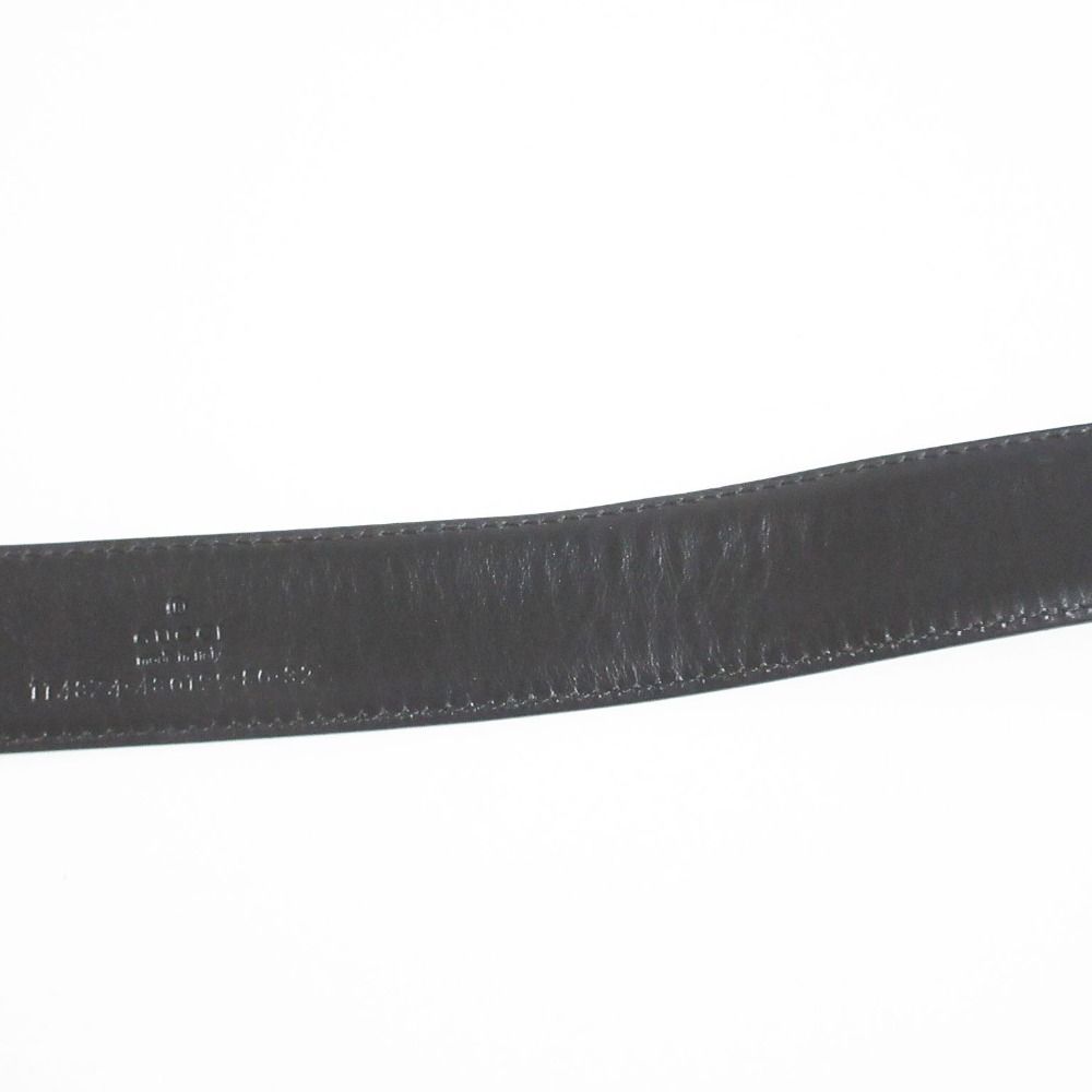 Gucci Interlocking G GG Canvas Belt 80 Black — view 8
