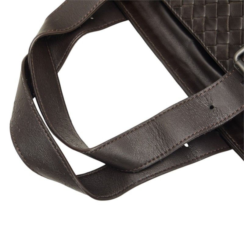 Bottega Veneta Intrecciato Tote Bag Dark Brown Leather — view 8