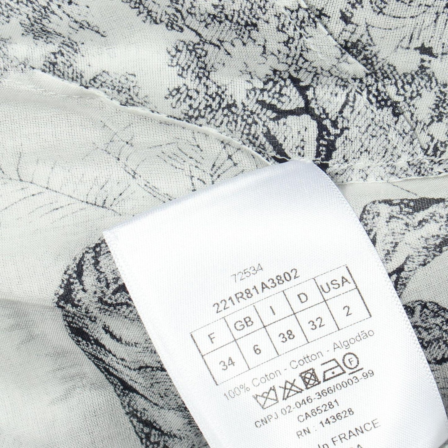 Dior Dress Toile de Jouy Short Sleeve Cotton — view 7