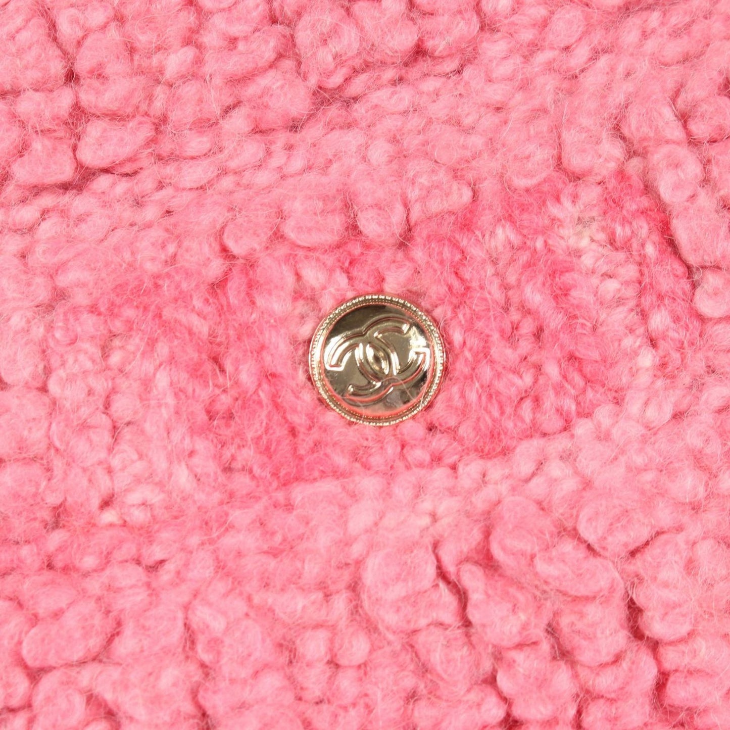 Chanel CC Logo Button Knit Wool Jacket — view 8