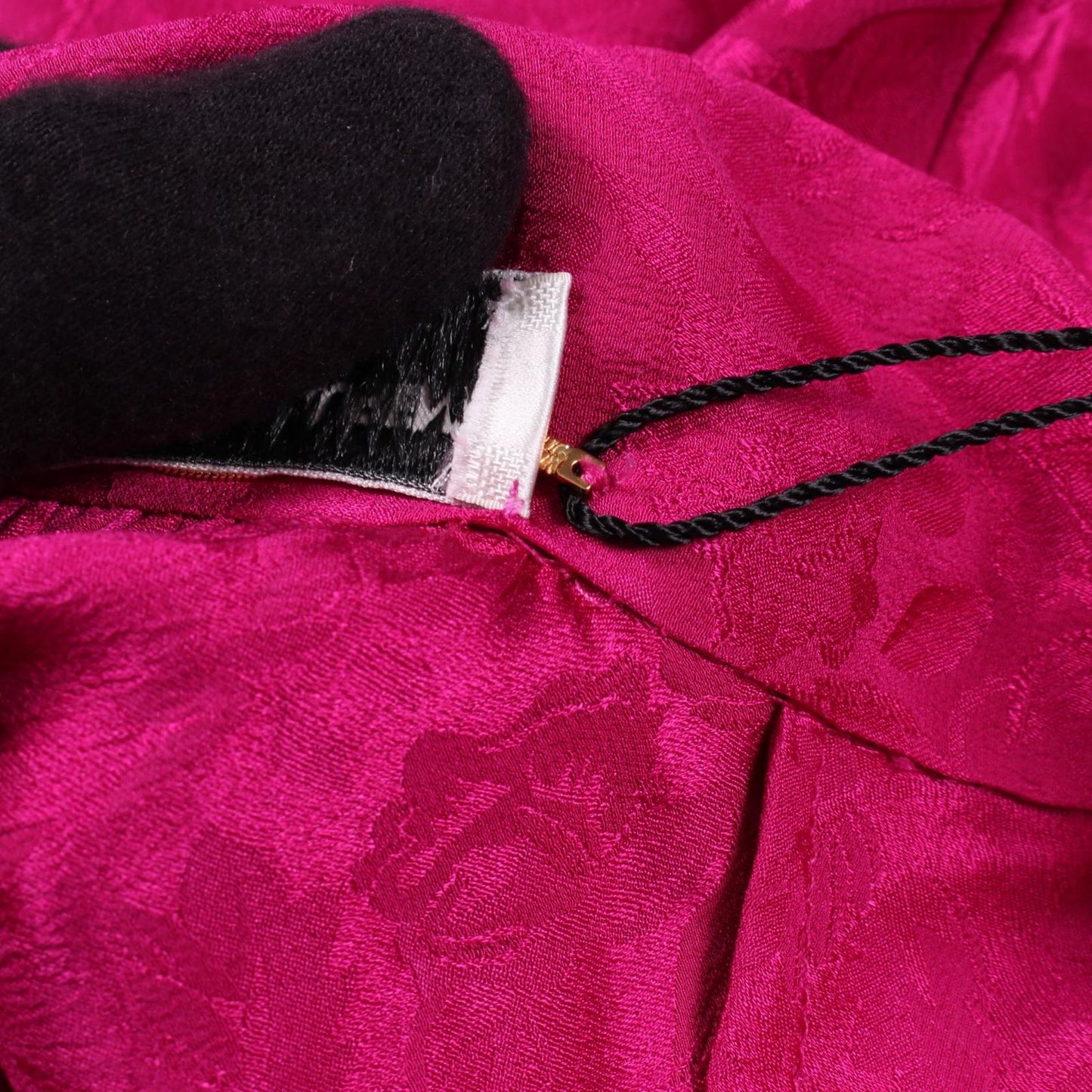 Saint Laurent Paris Blouse High Neck Floral Print Silk — view 6