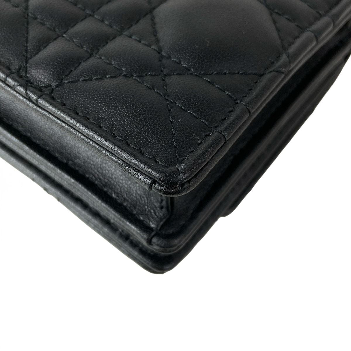 Dior My Dior Mini Bag Cannage Stitch Top Handle Black — view 8