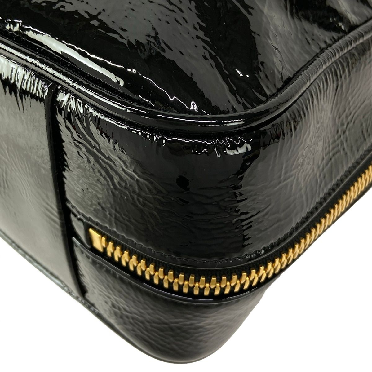 Miu Miu Handbag Leather Beau Bag Black Gold — view 8