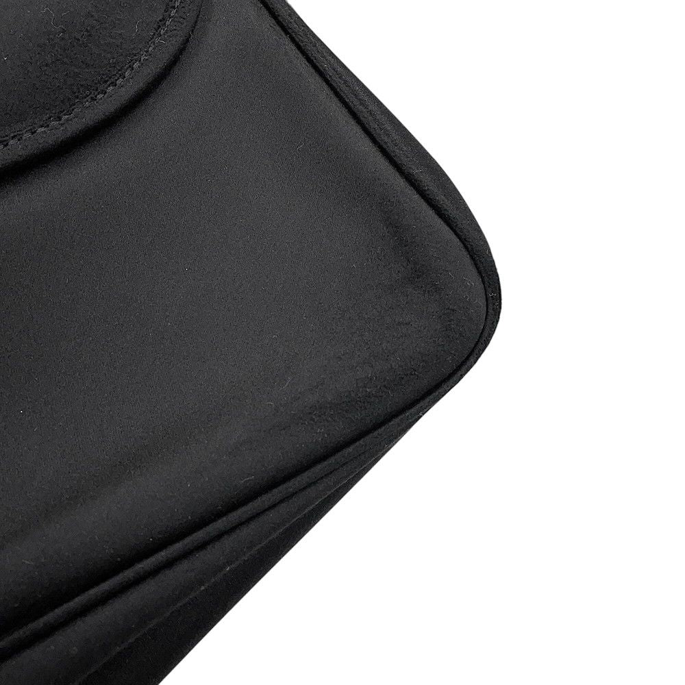Balenciaga Handbag Leopolda Pochette Ribbon Satin Black — view 8