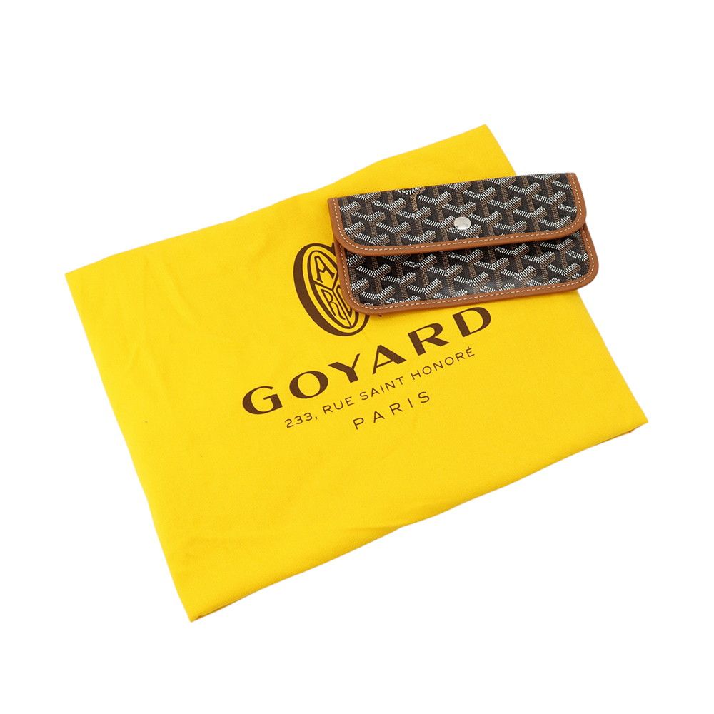 Goyard Tote Bag Saint Louis PM Leather Herringbone Black — view 7