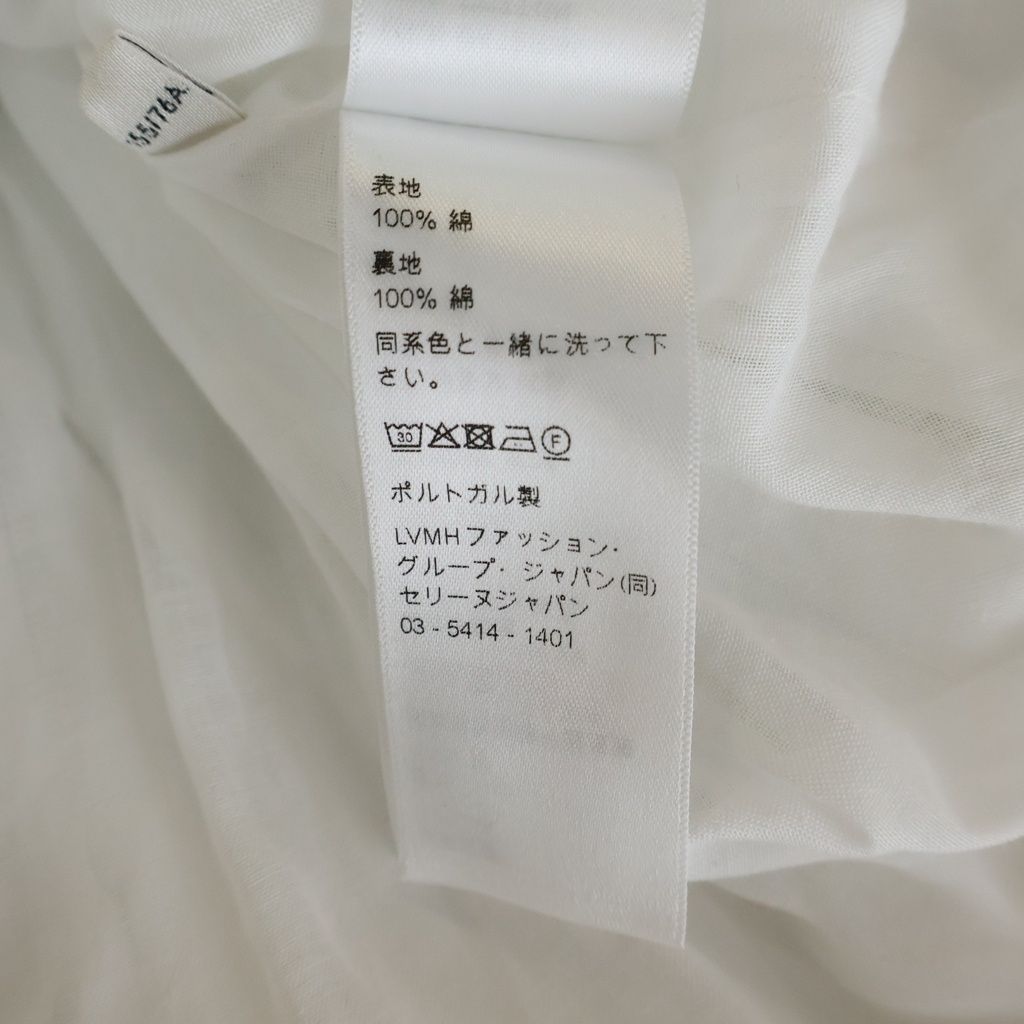 Celine Shirt Dress Cotton White — view 8