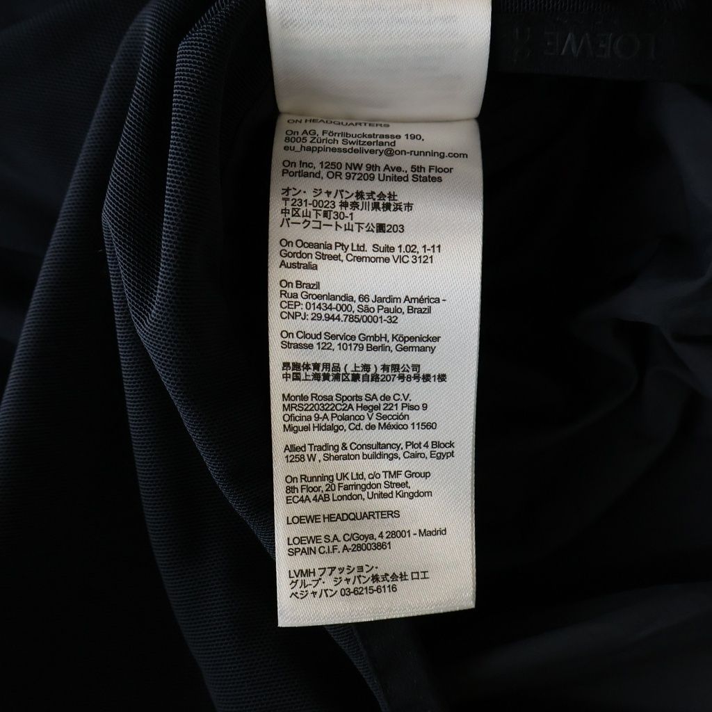 Loewe on Running Puffer Vest on Tie Dye Technical Shell Hooded Jacket Navy — view 8