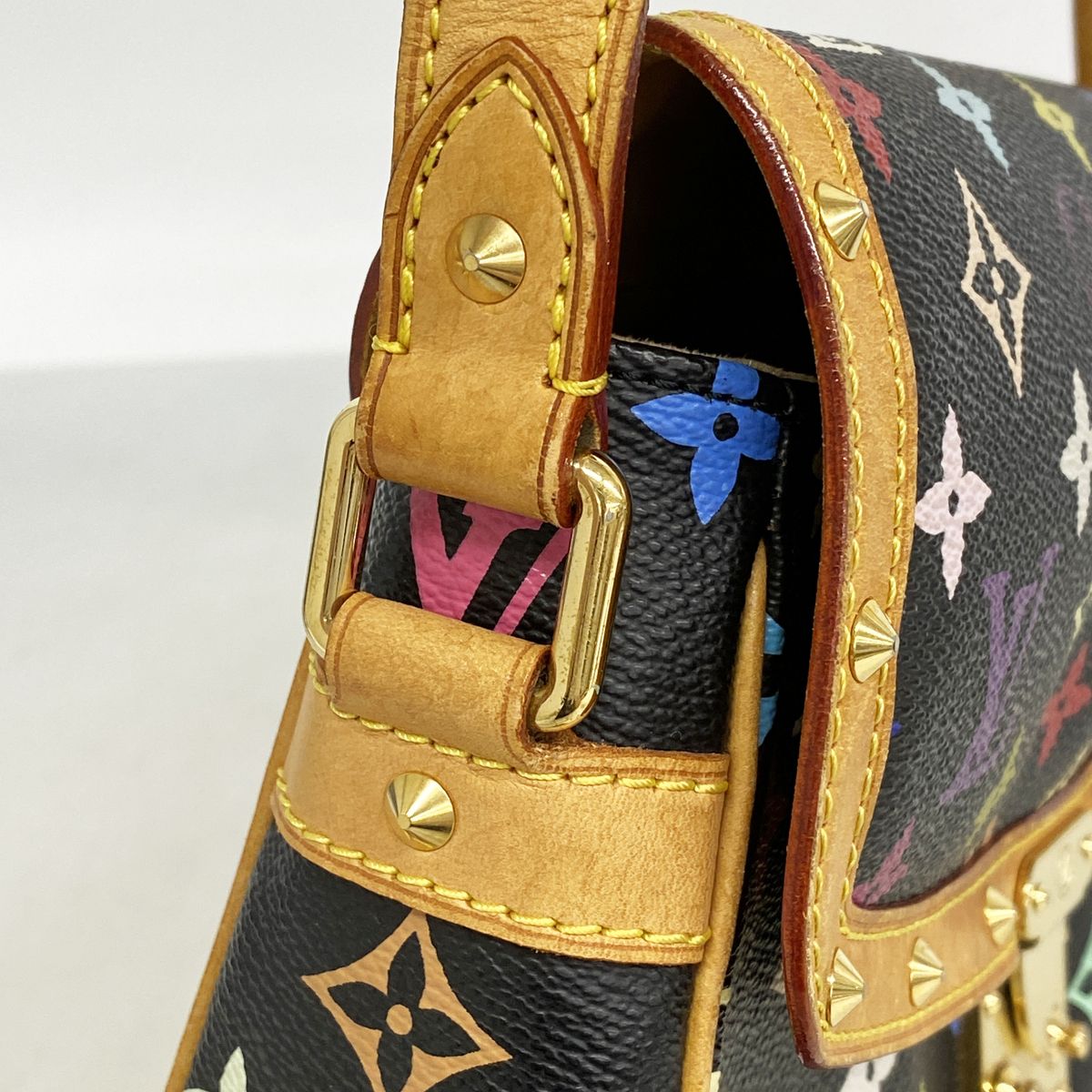 Louis Vuitton Shoulder Bag Monogram Multicolor Solonge Noir — view 8