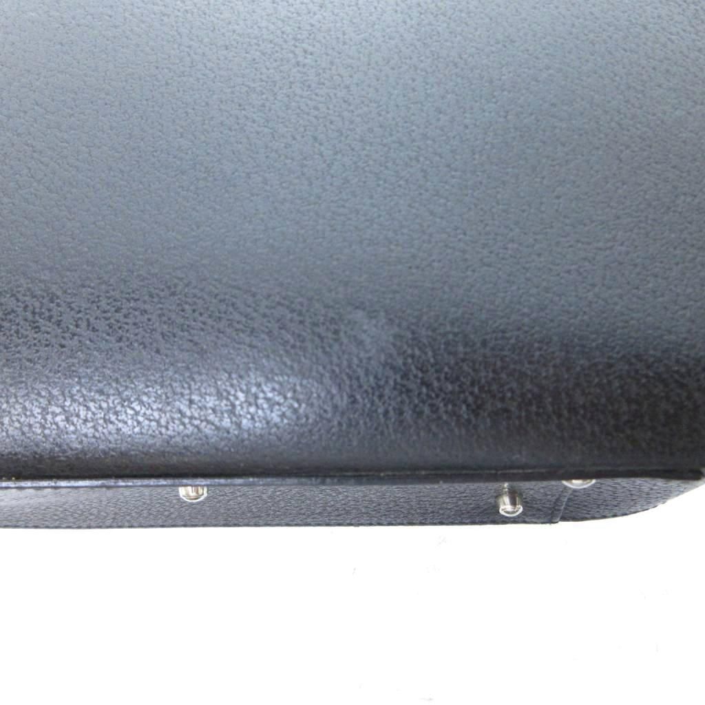 Gucci Handbag Plastic Handle Leather Black Button Closure — view 8