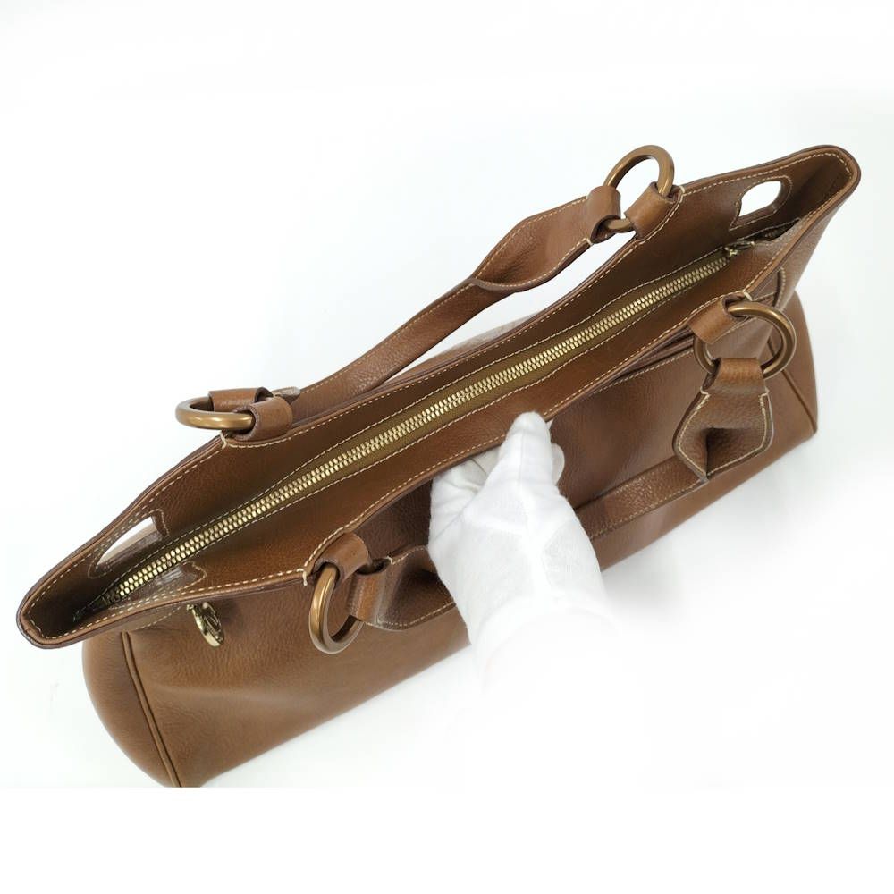 Cartier Marcello Handbag Leather Brown — view 8