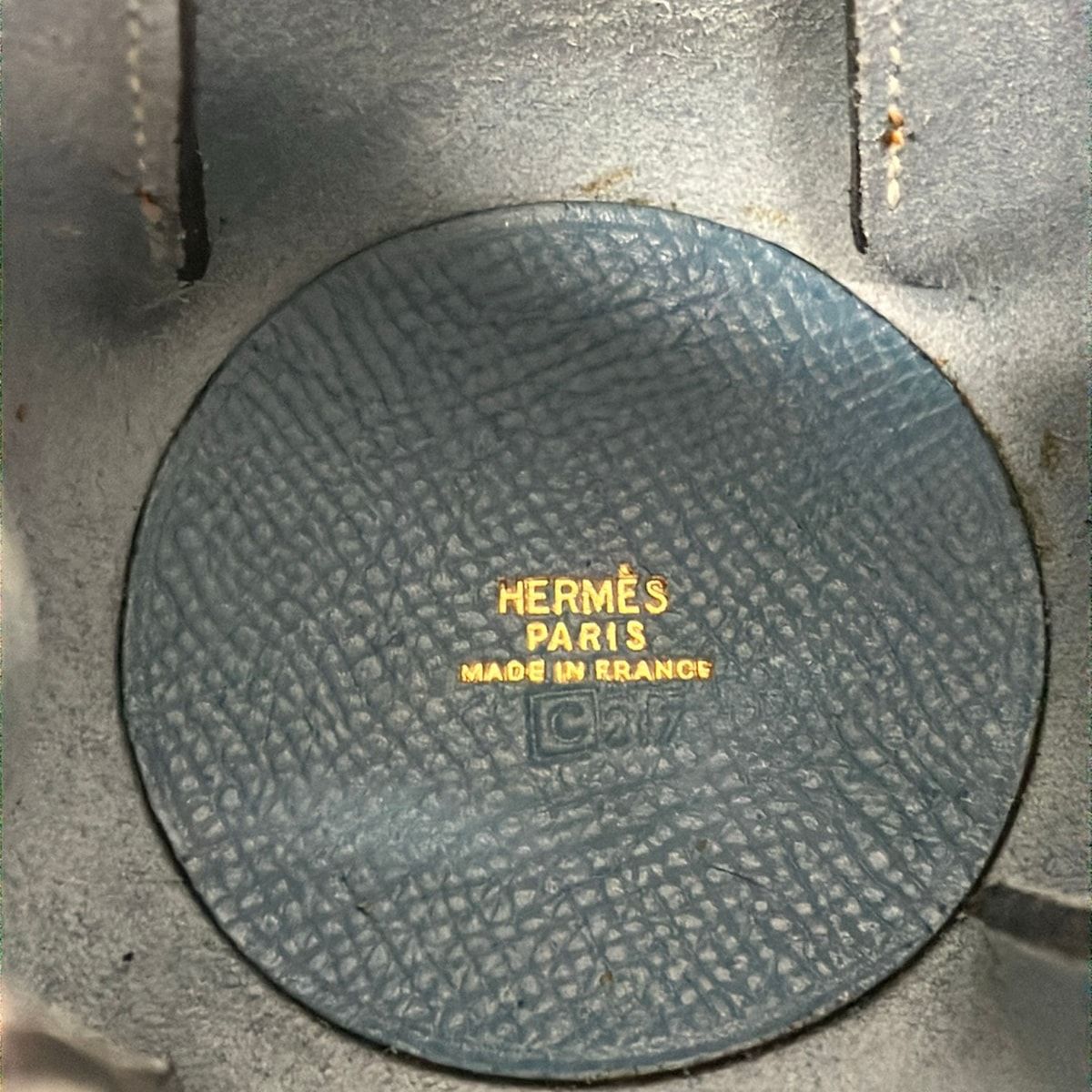 Hermes Pouch Blue Jean — view 5