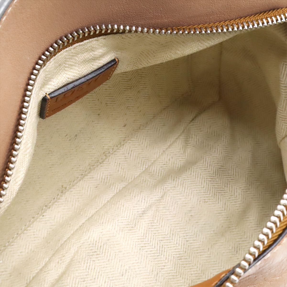 Loewe Puzzle Bum Bag Mini Leather Brown Silver — view 8