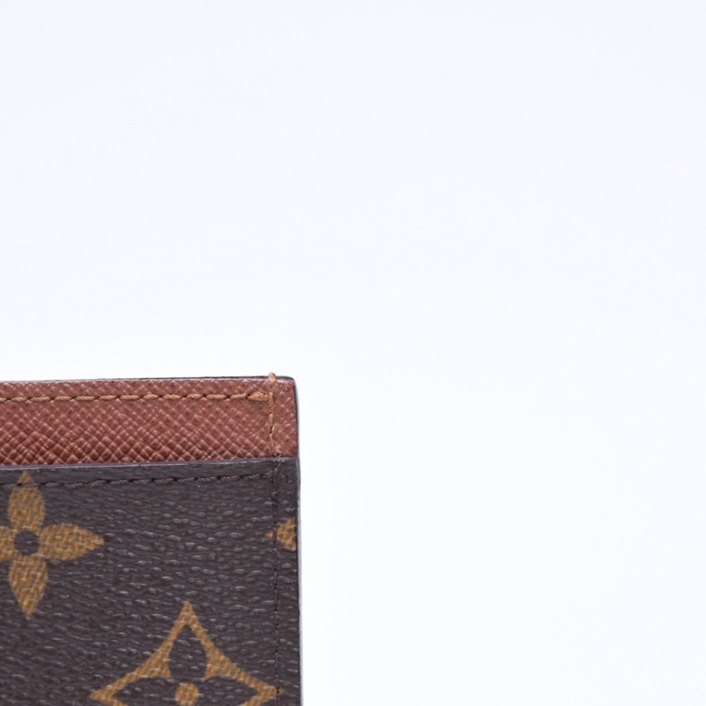 Louis Vuitton Porte Cartes Simple Card Case Monogram Canvas Brown — view 8