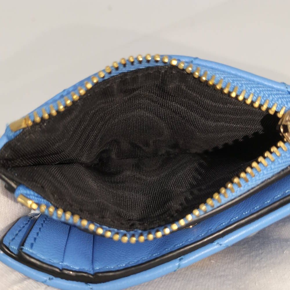 Versace Quilted Wallet Leather Blue — view 8